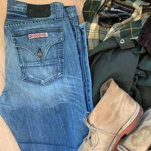 Hudson’s Bootcut Button-fly Jeans